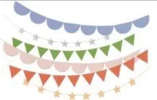 Silver Foil Banner Set Hg