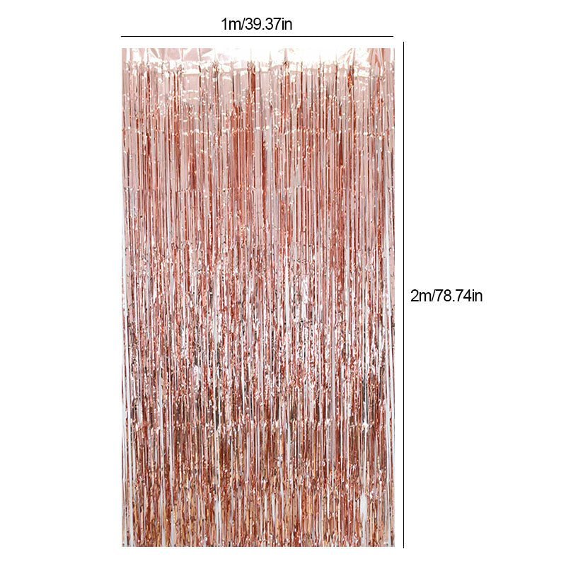 Silver Metallic Fringe Curtain – Photo Backdrop 6.5x3.3ft