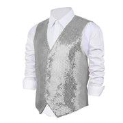 Silver Sequin Vest - Adults