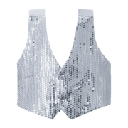 Silver Sequin Vest - Kids