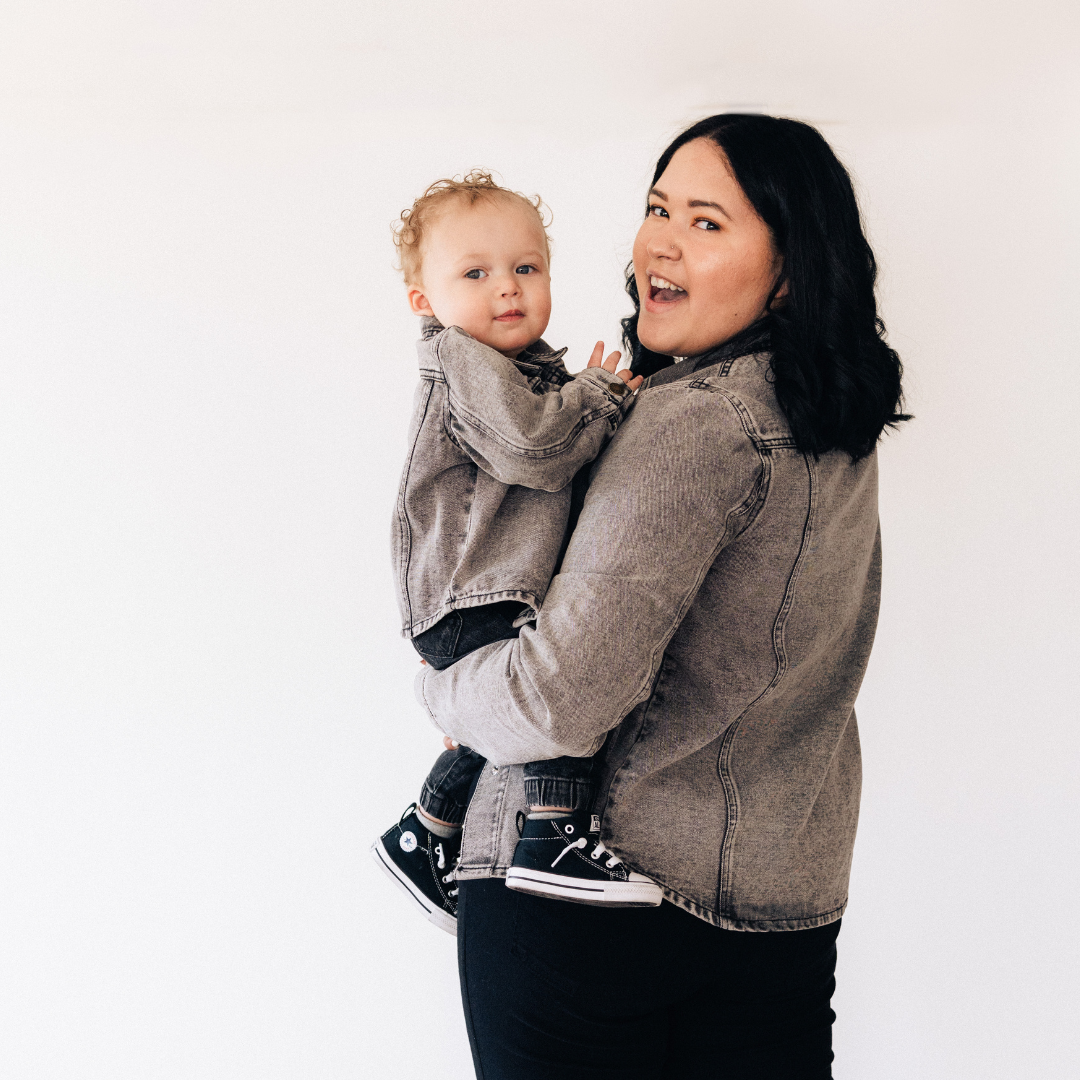 Silver Gray Denim Jacket - Women