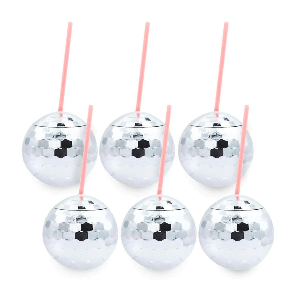 Disco Ball Sippers (set Of 6)