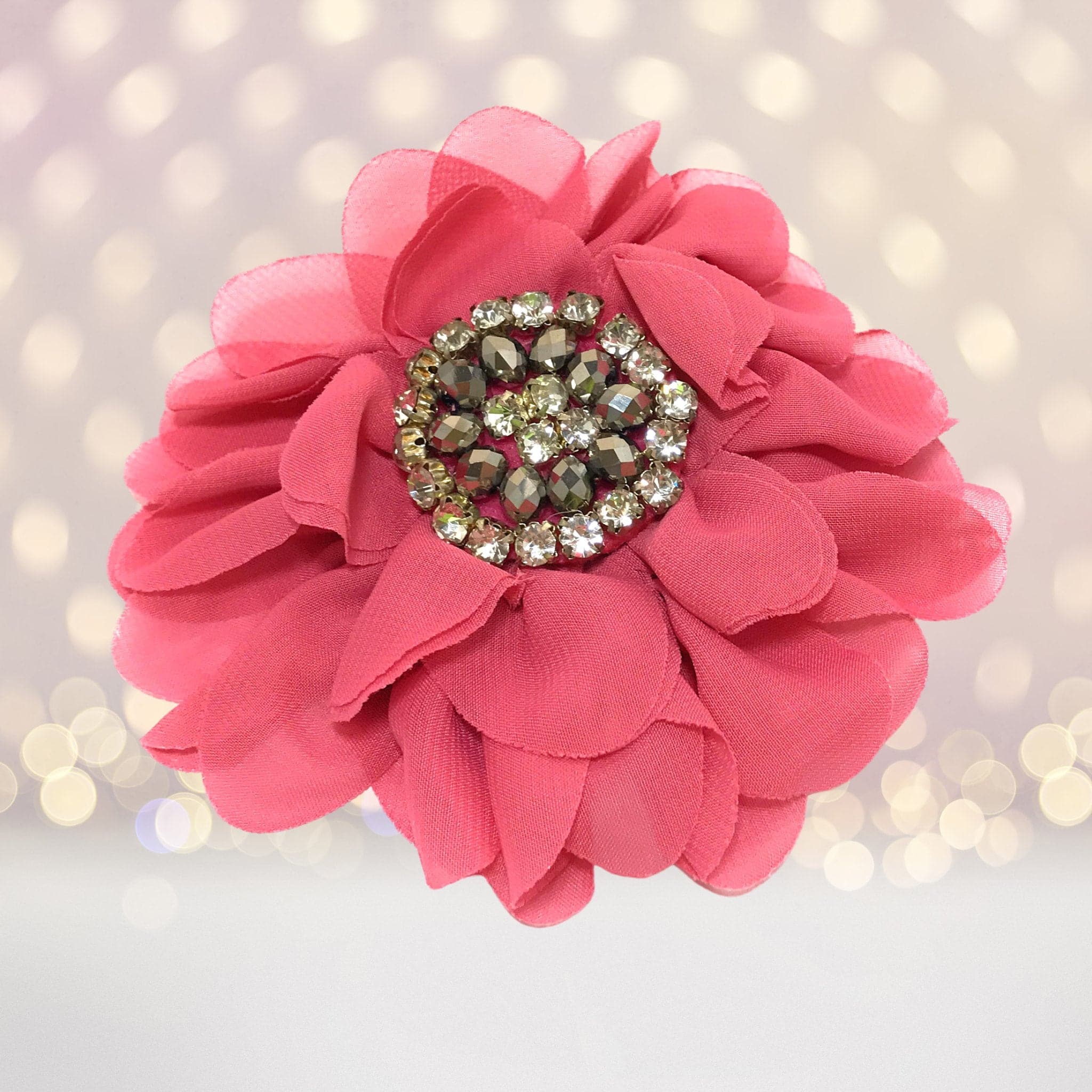 Simply Elegant Hair Flower And Brooch