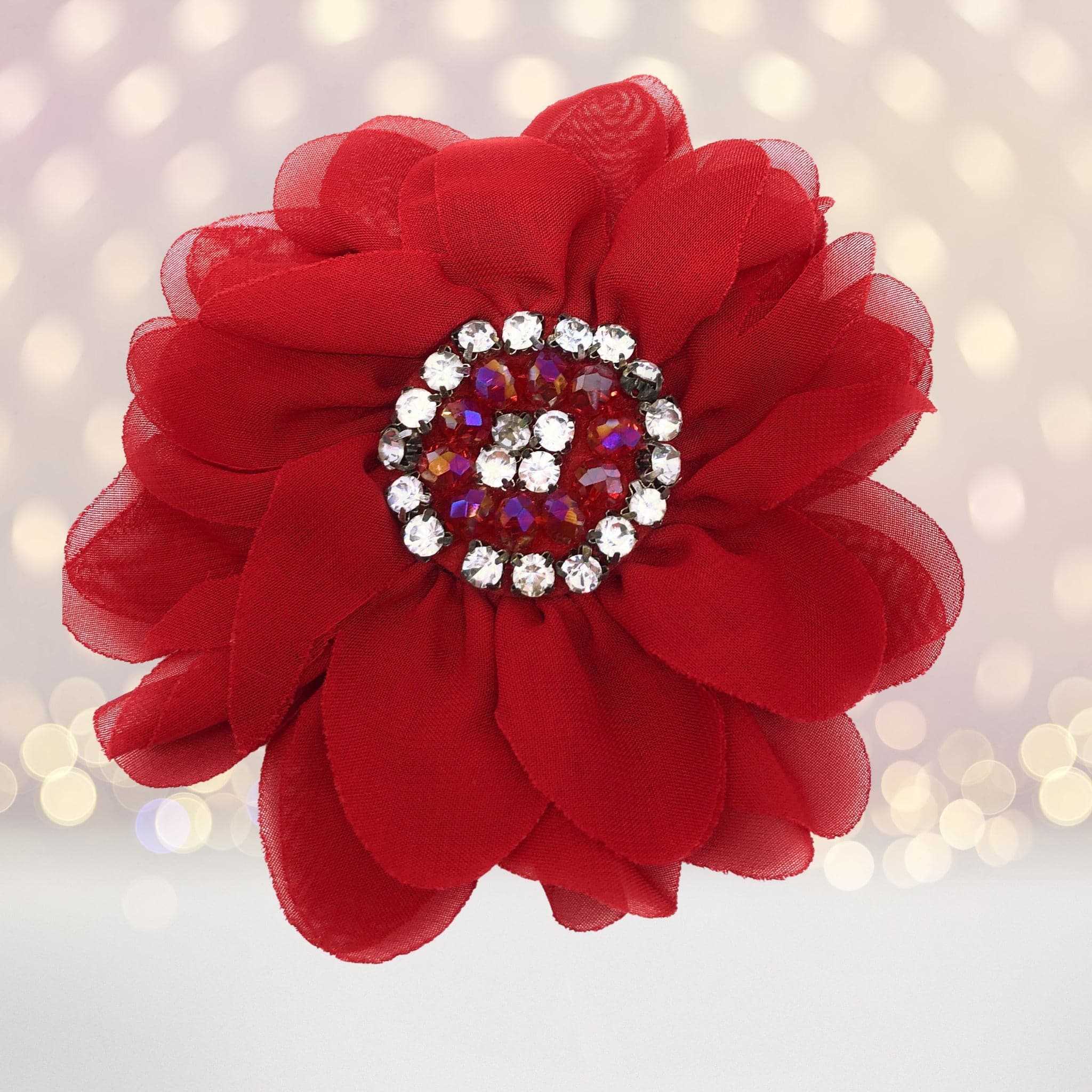 Simply Elegant Hair Flower And Brooch