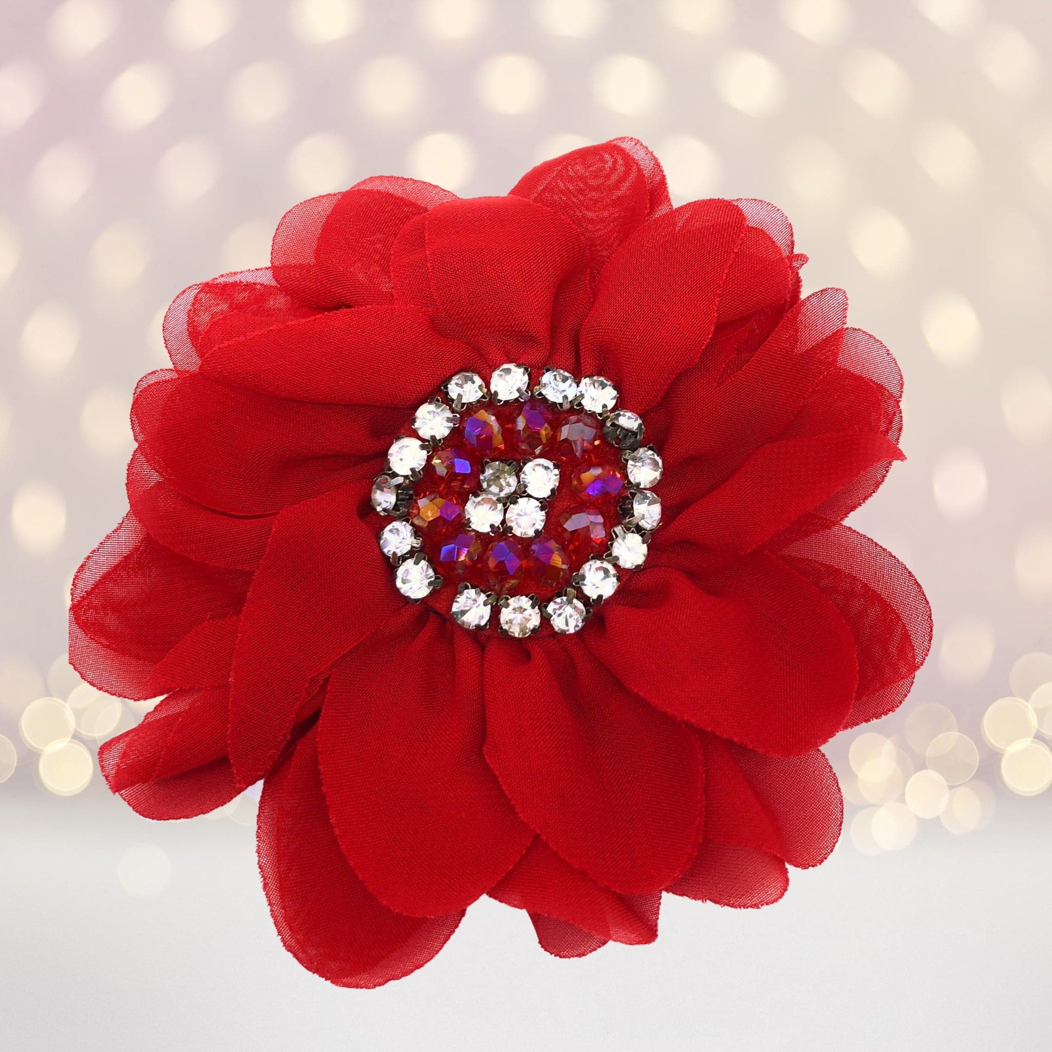 Simply Elegant Hair Flower And Brooch