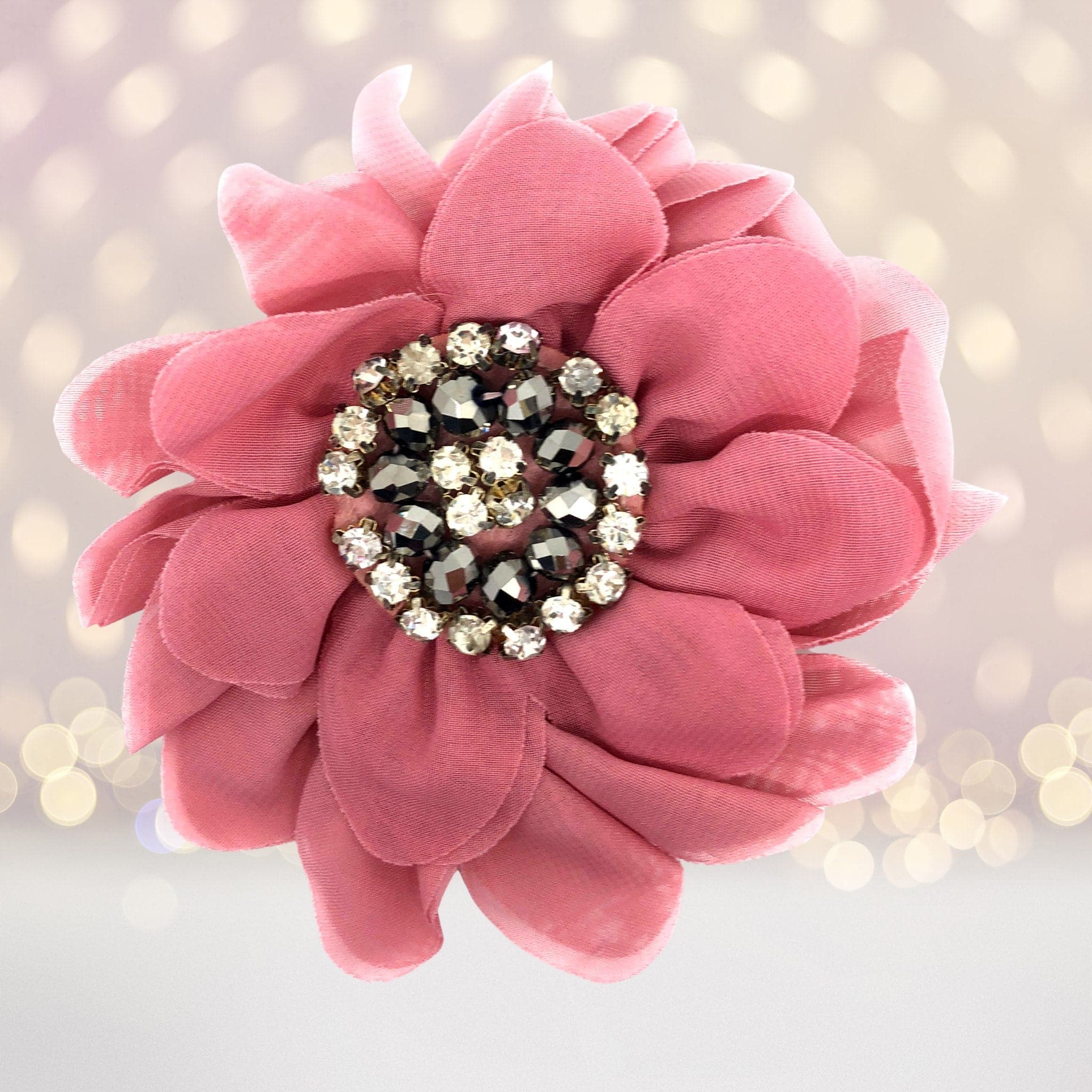 Simply Elegant Hair Flower And Brooch