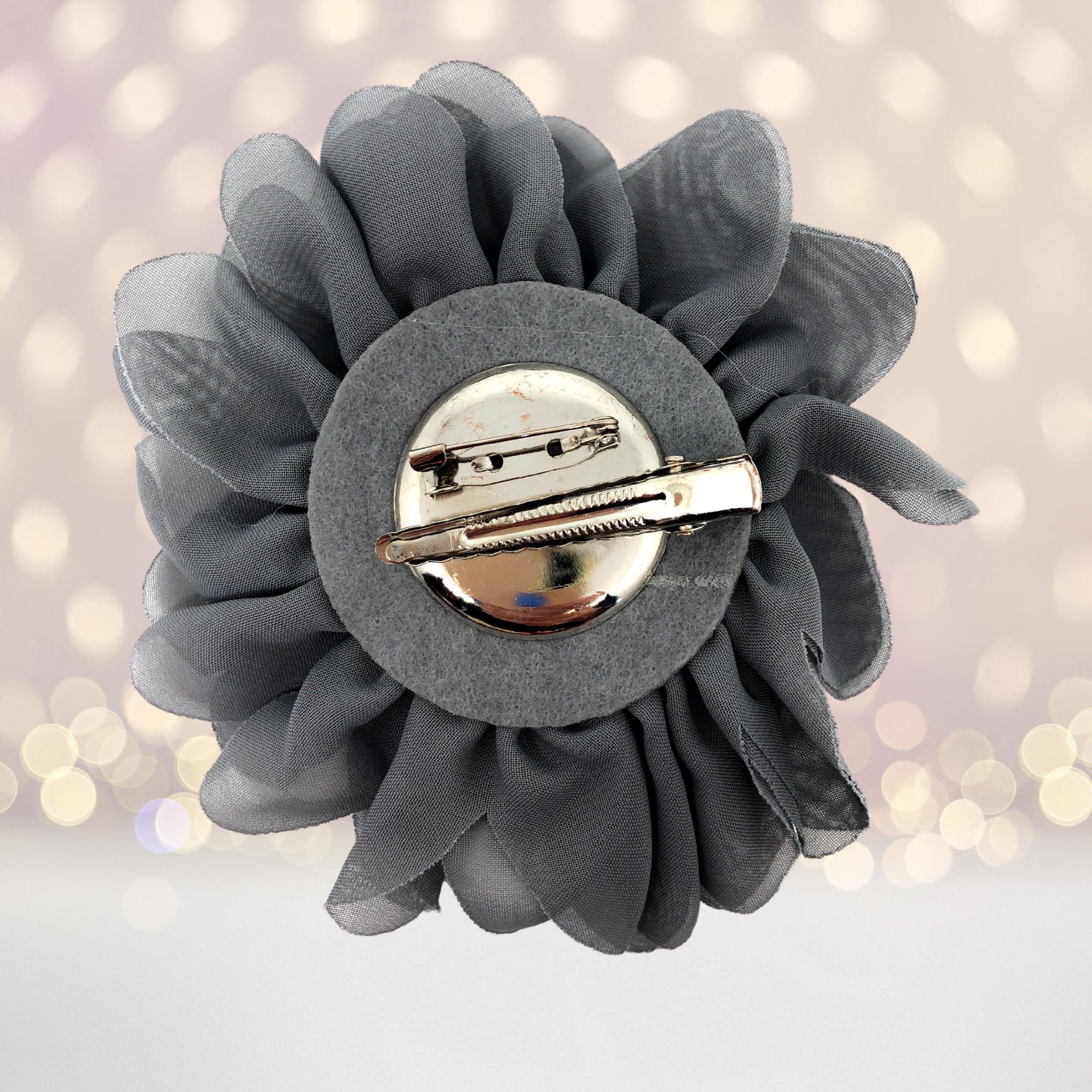 Simply Elegant Hair Flower And Brooch
