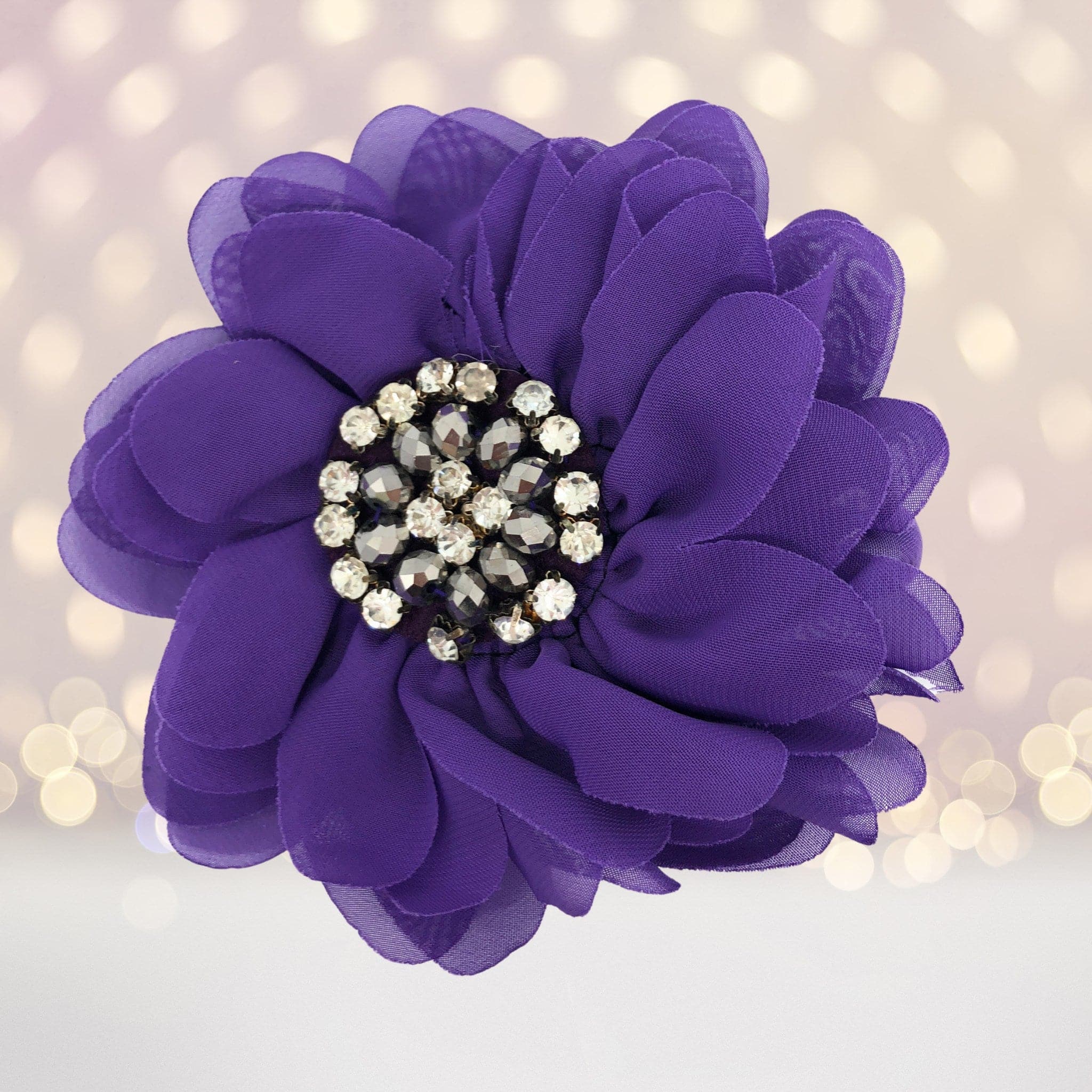 Simply Elegant Hair Flower And Brooch