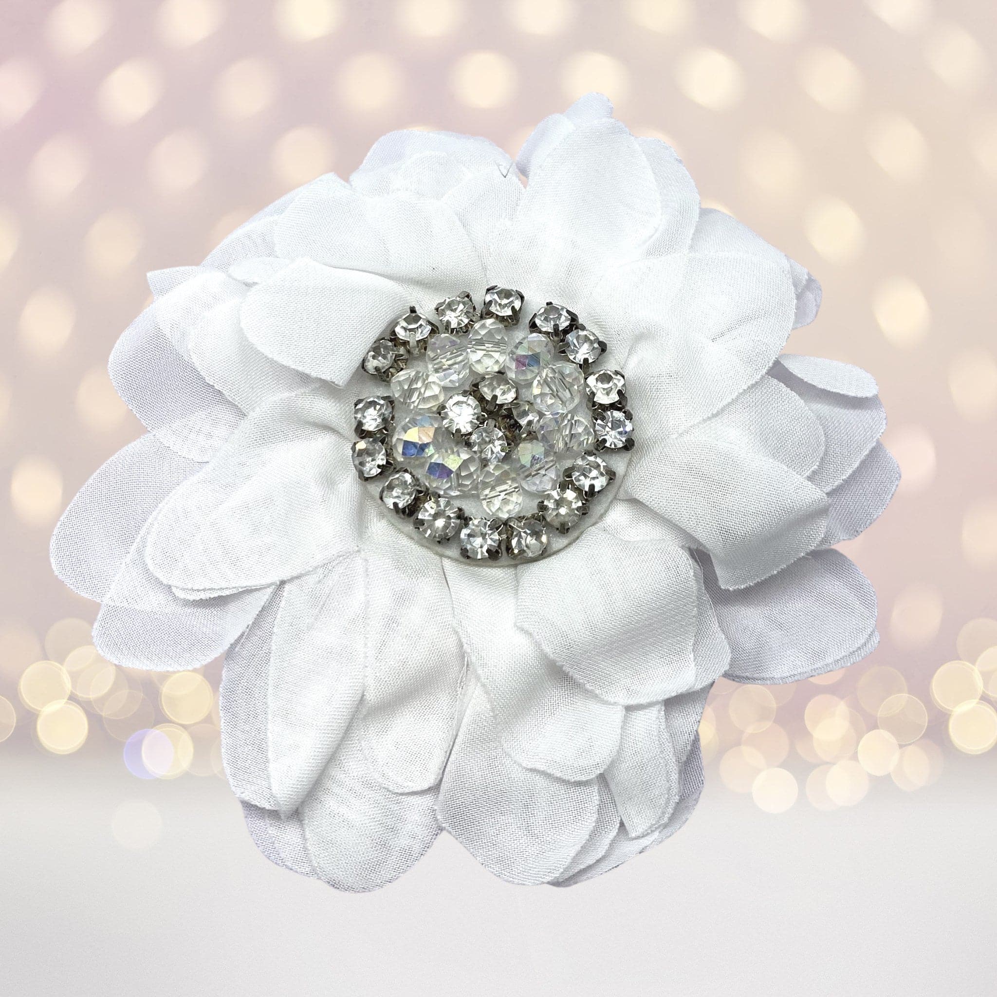 Simply Elegant Hair Flower And Brooch