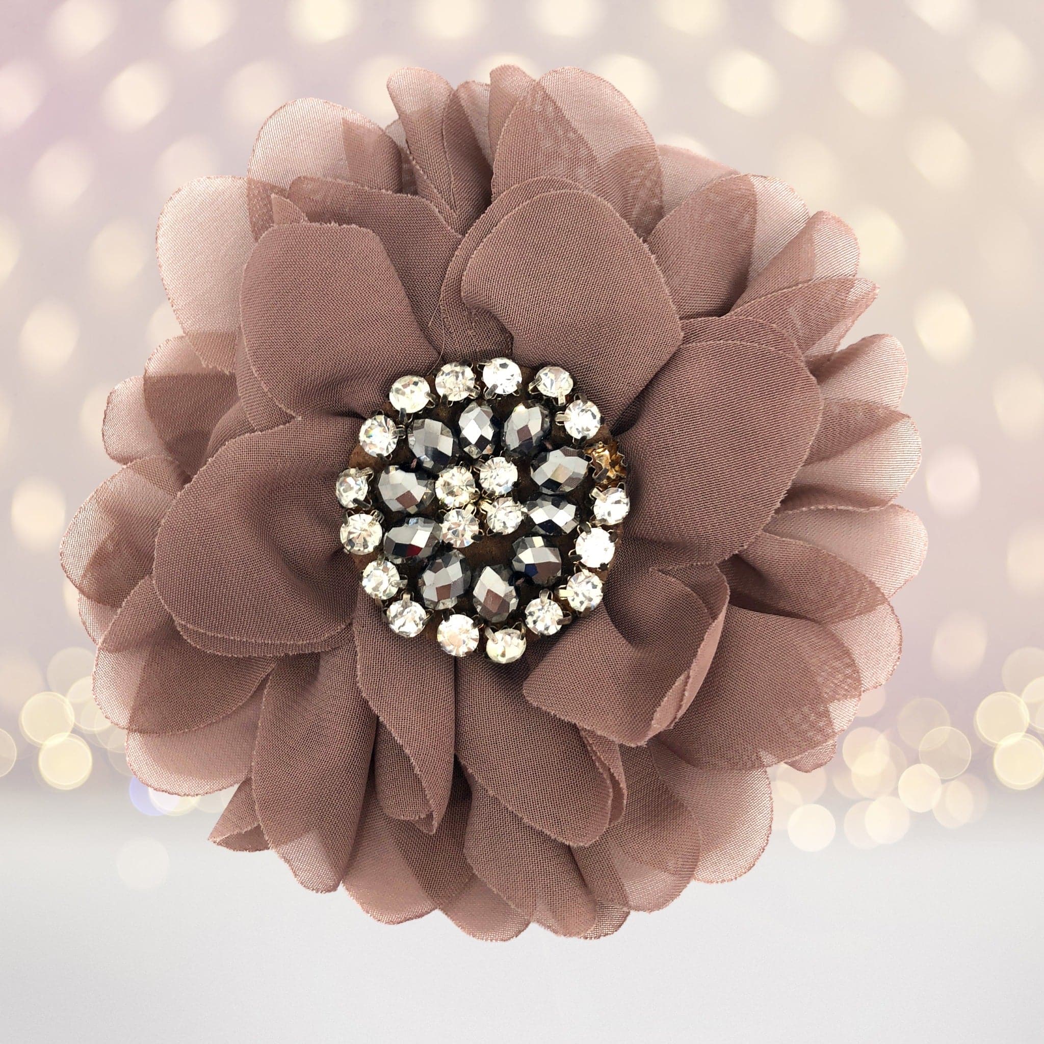 Simply Elegant Hair Flower And Brooch