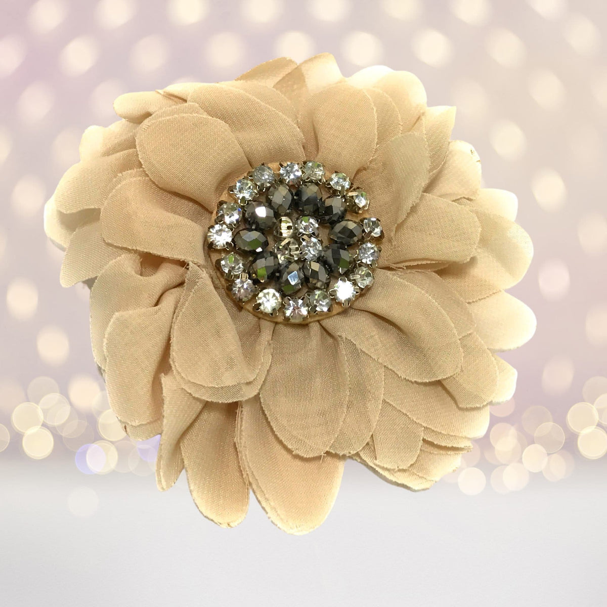Simply Elegant Hair Flower And Brooch