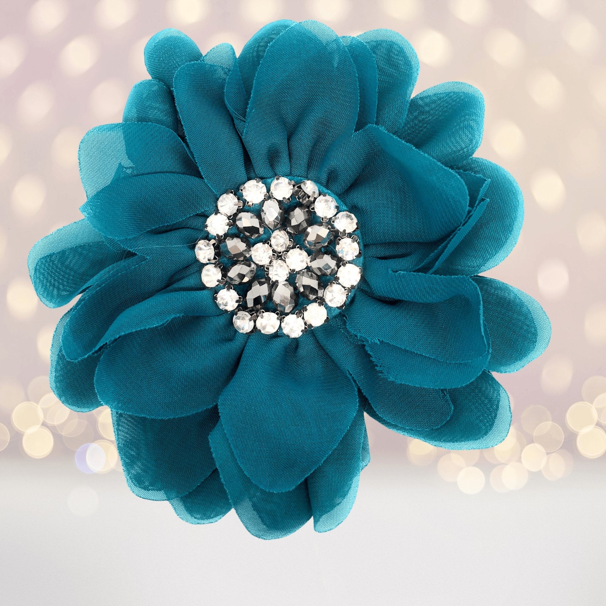 Simply Elegant Hair Flower And Brooch