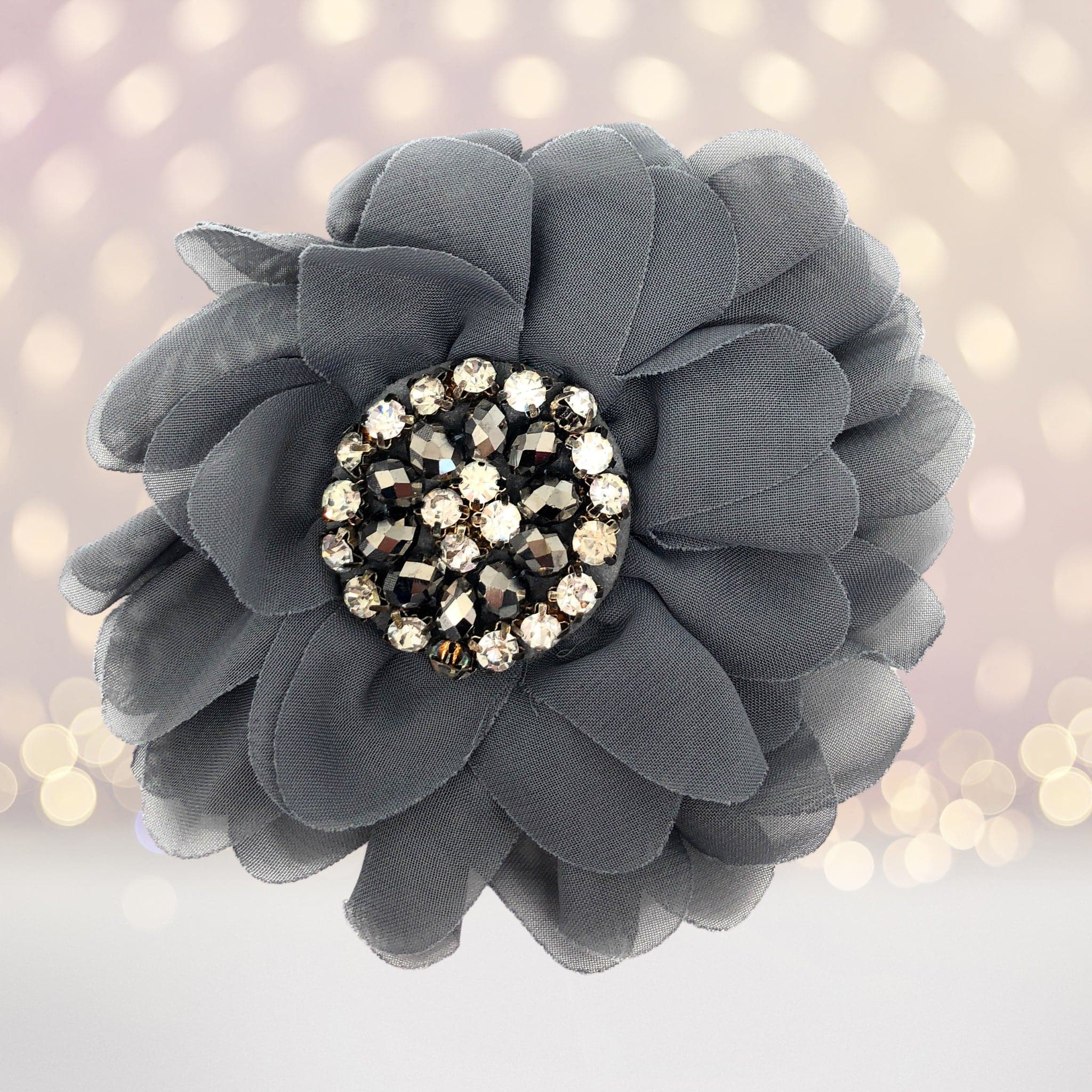 Simply Elegant Hair Flower And Brooch