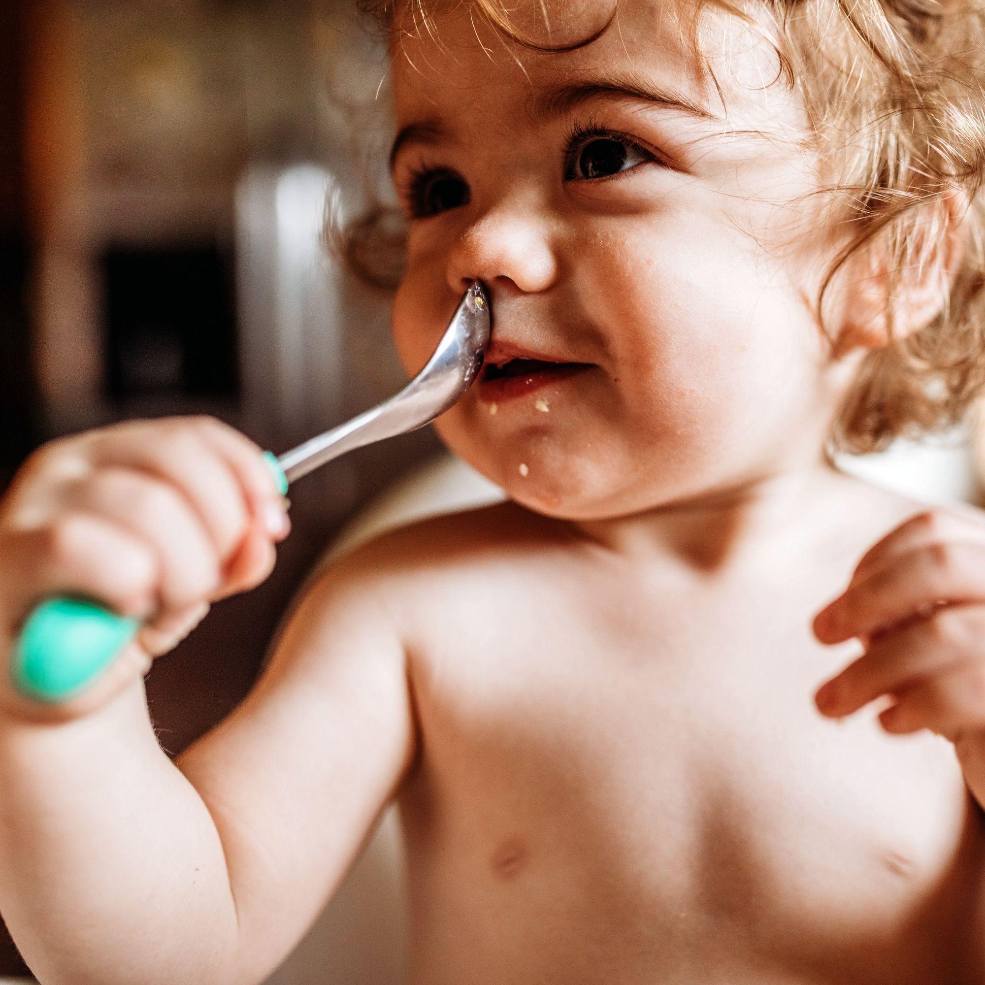 Single Stainless Steel Infant Spoon