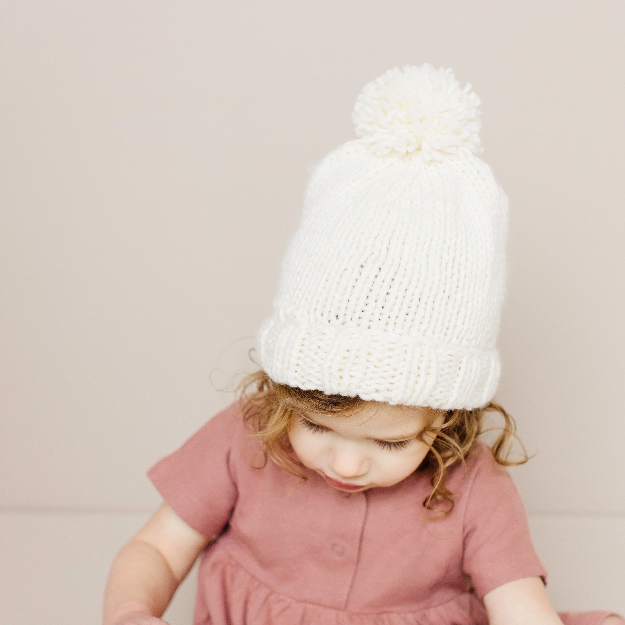 Classic Pom Hat, Cream