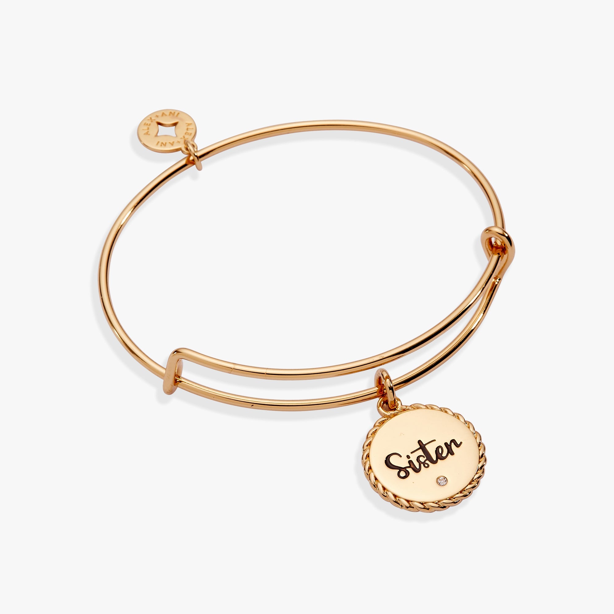 Sister 'woven Together By Unbreakable Bonds' Charm Bangle