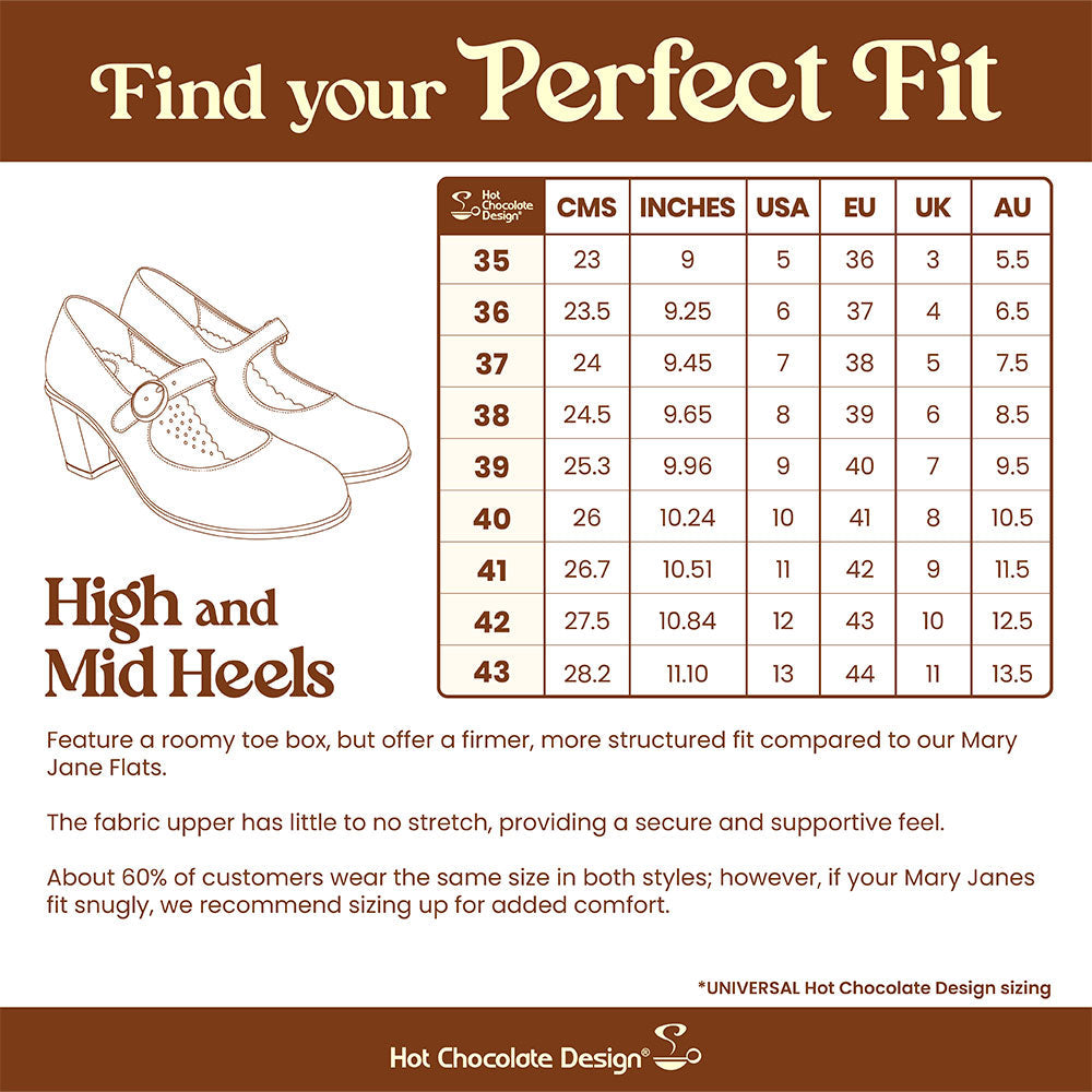 Chocolaticas® Mid Heels Les Dames Du Cirque Women's Mary Jane Pump