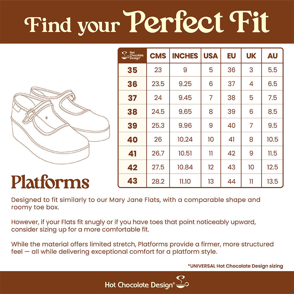 Chocolaticas® Purrfect Time Women's Mary Jane Platform