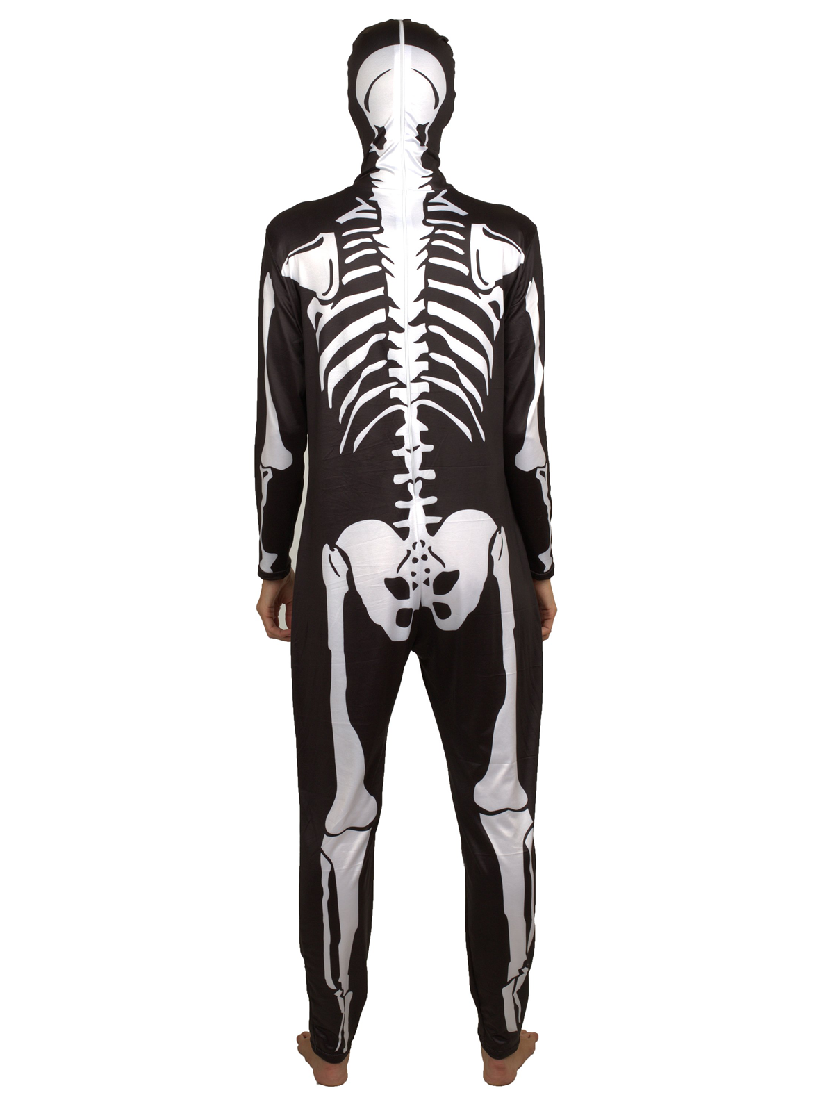 Adult Unisex Skeleton Full Bodysuit Costume