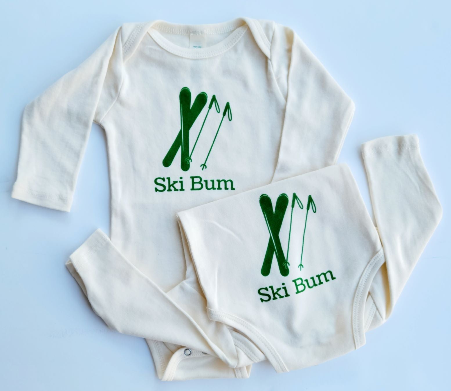 Ski Bum Long Sleeve Romper & Hat Gift Set