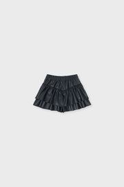 Faux Leather Skort