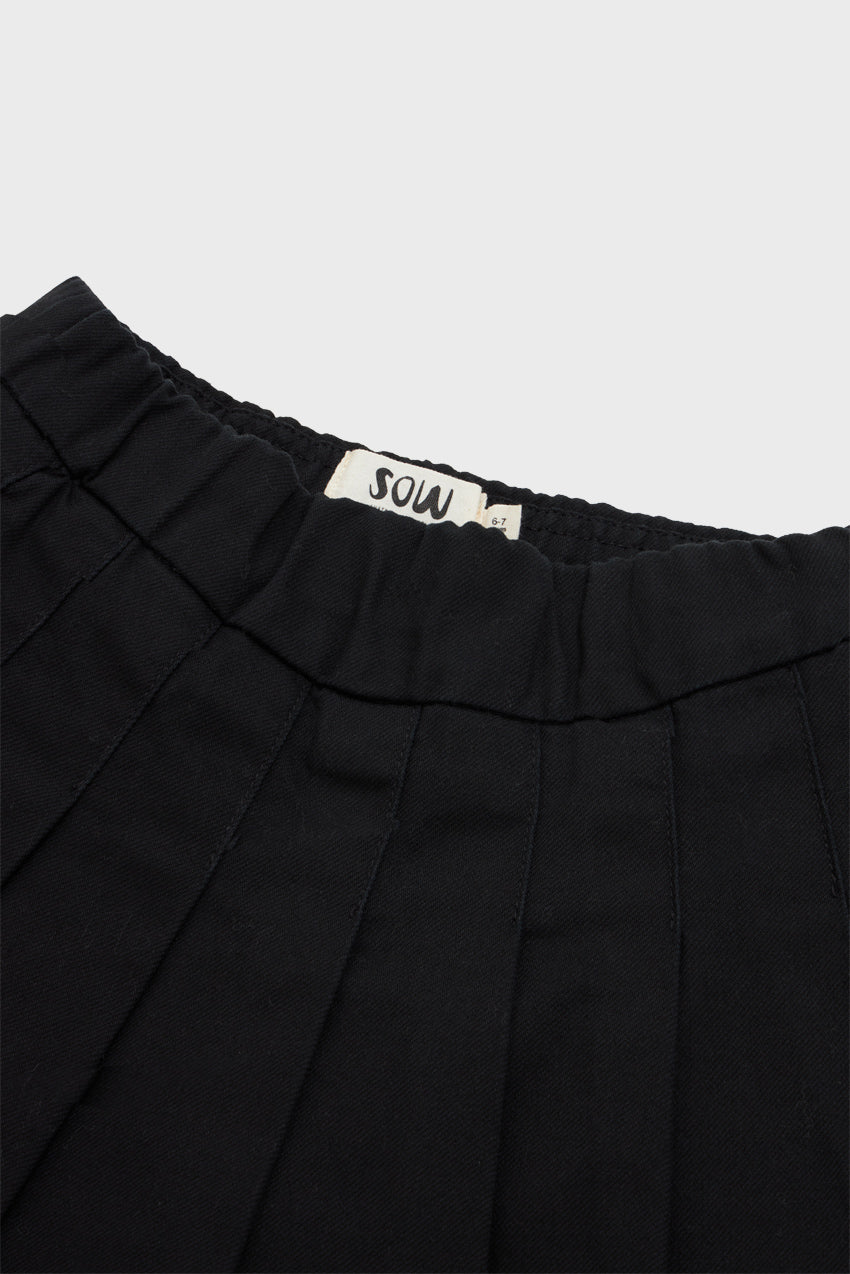 Organic Cotton Pleated Skirt