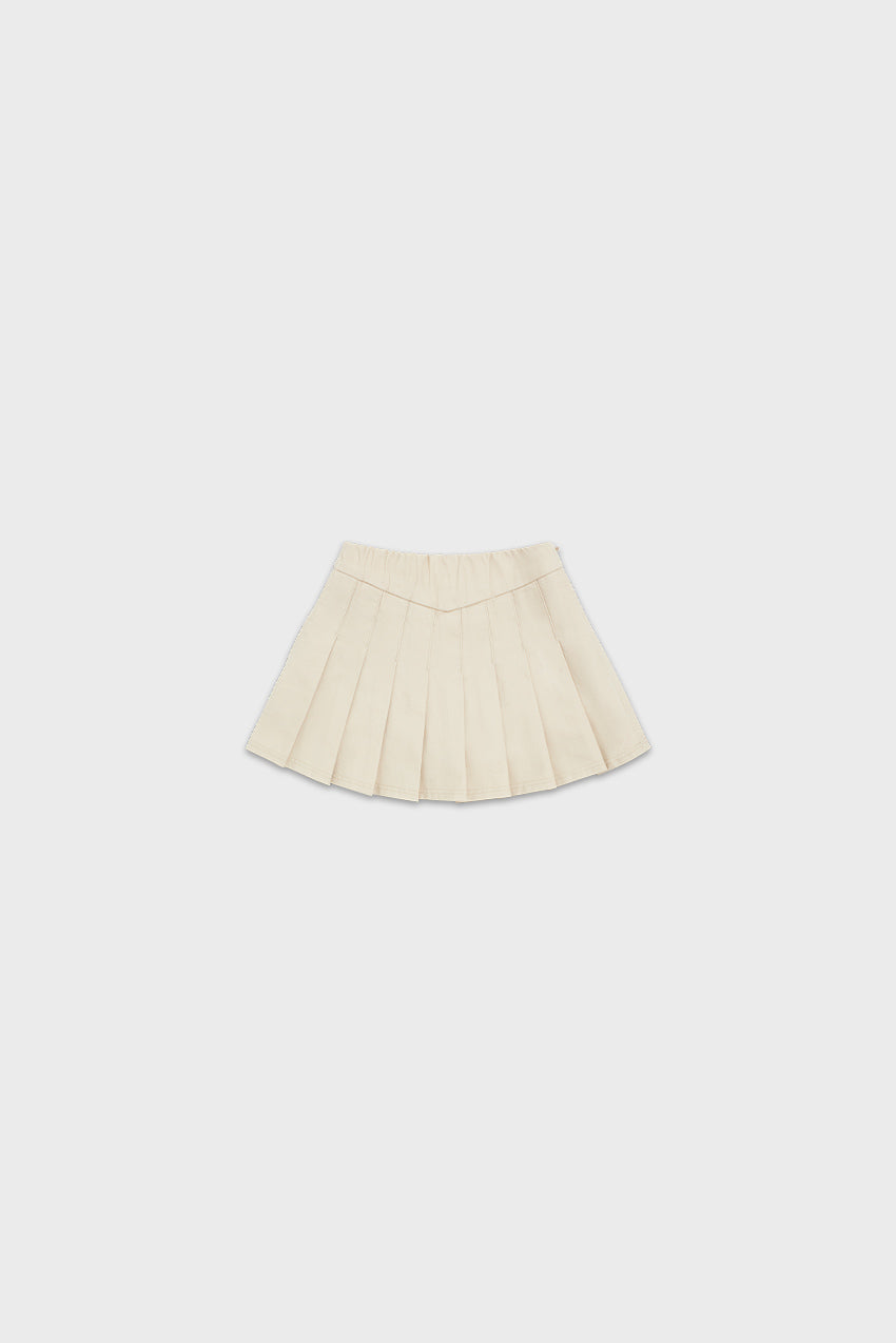 Organic Cotton Pleated Skirt