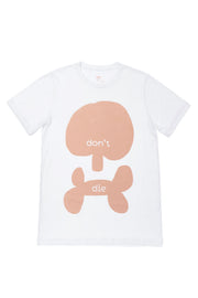 Adults "don't Die" T-shirt | Scull | White
