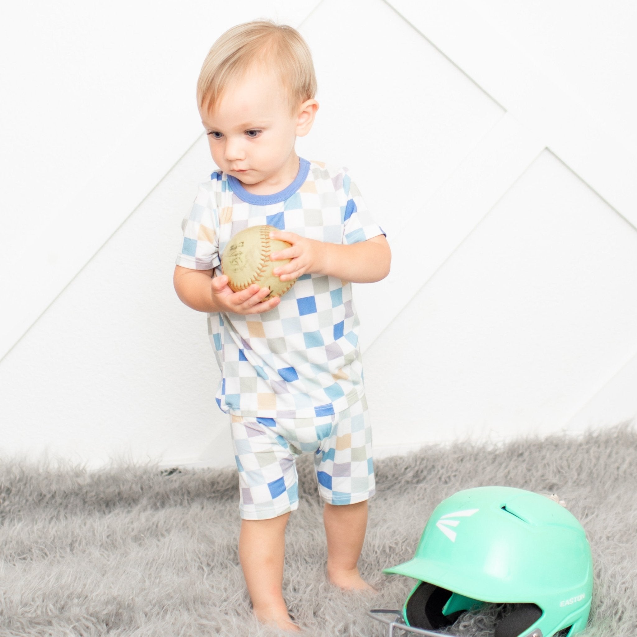 Skye Checks Shorts Pj Set