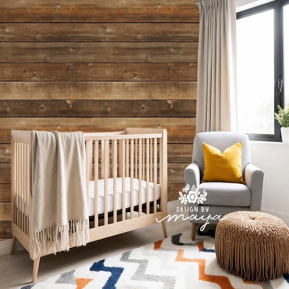 Wood Slats Wallpaper - Nursery Wall Decor Wallpapers