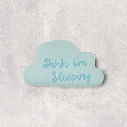 Shhh Im Sleeping Pillow - Blue