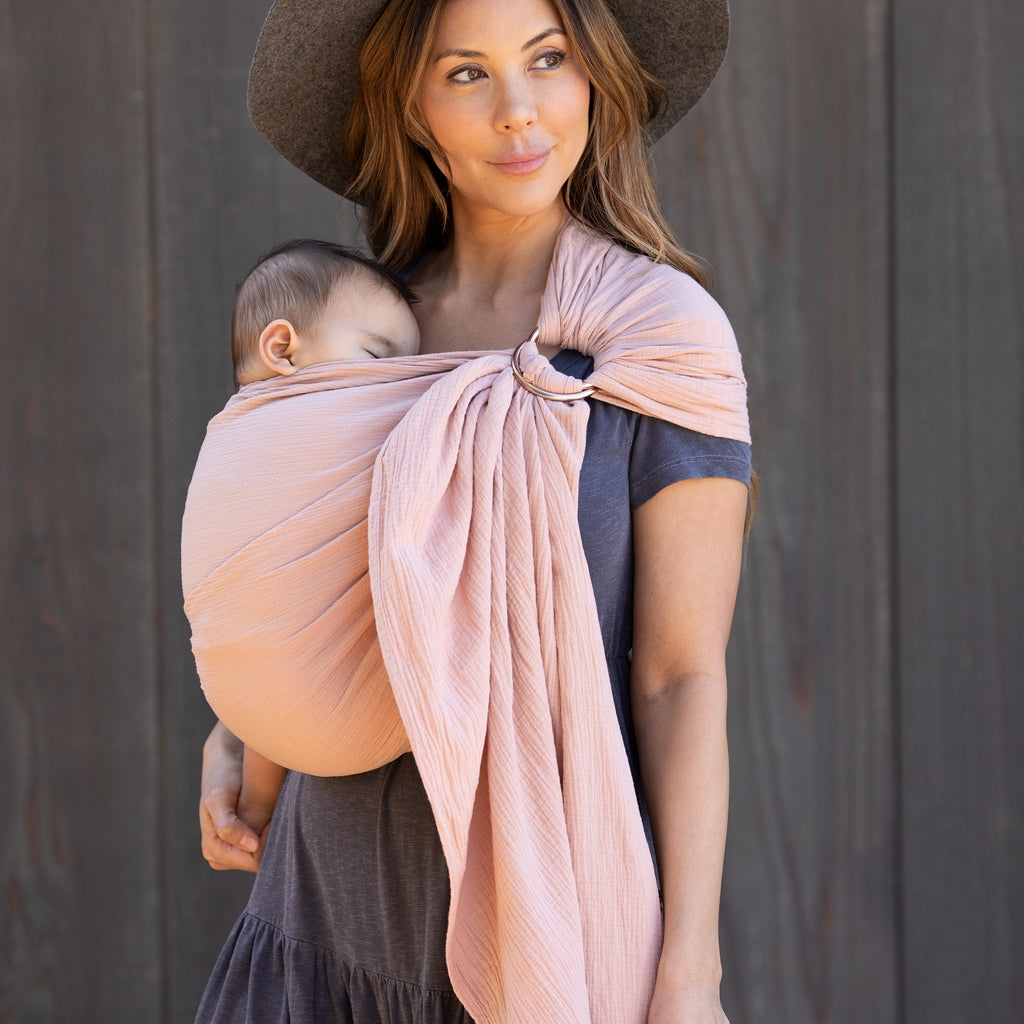 Ring Sling Double Gauze - Rose