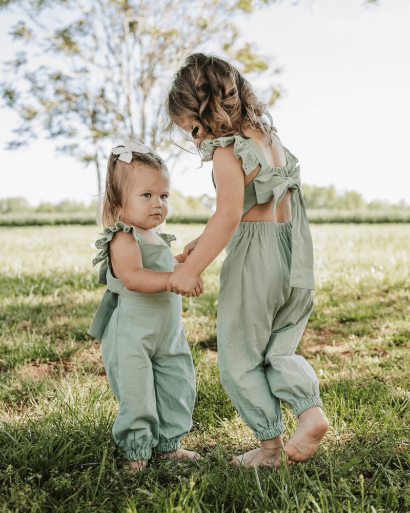 Sloane Bow-back Jumpsuit - Soft Eucalyptus