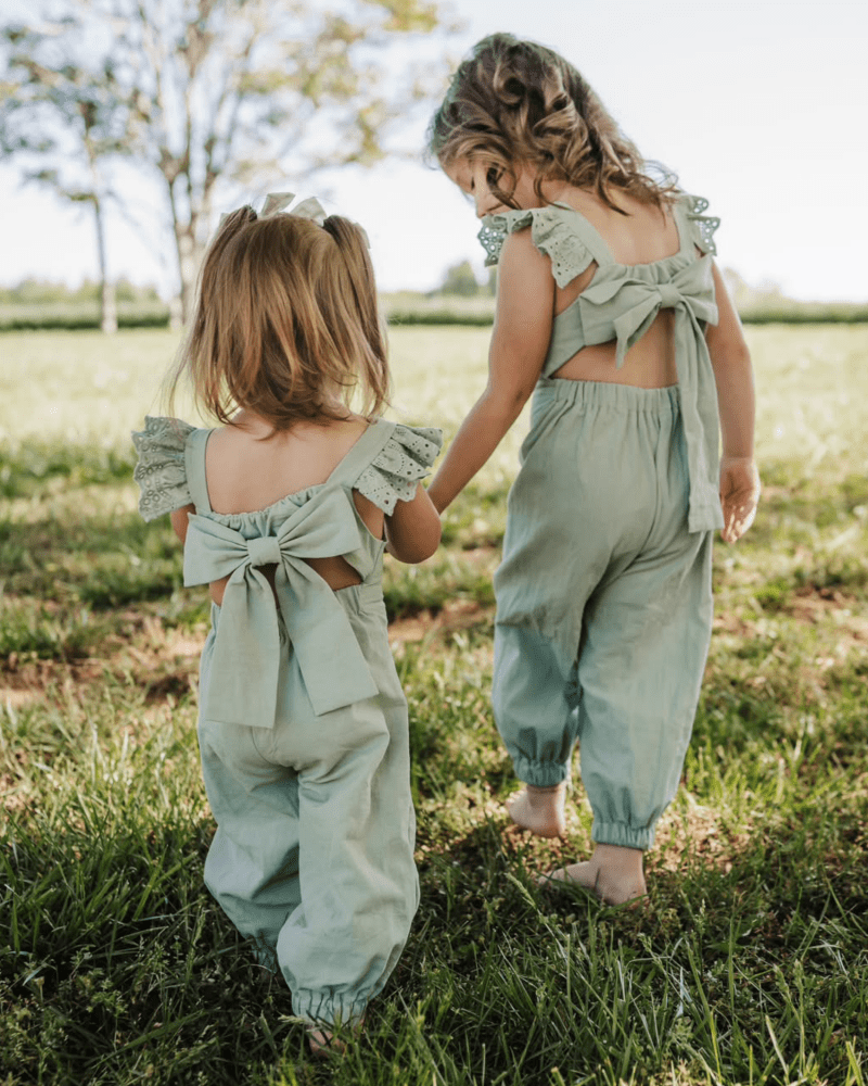 Sloane Bow-back Jumpsuit - Soft Eucalyptus