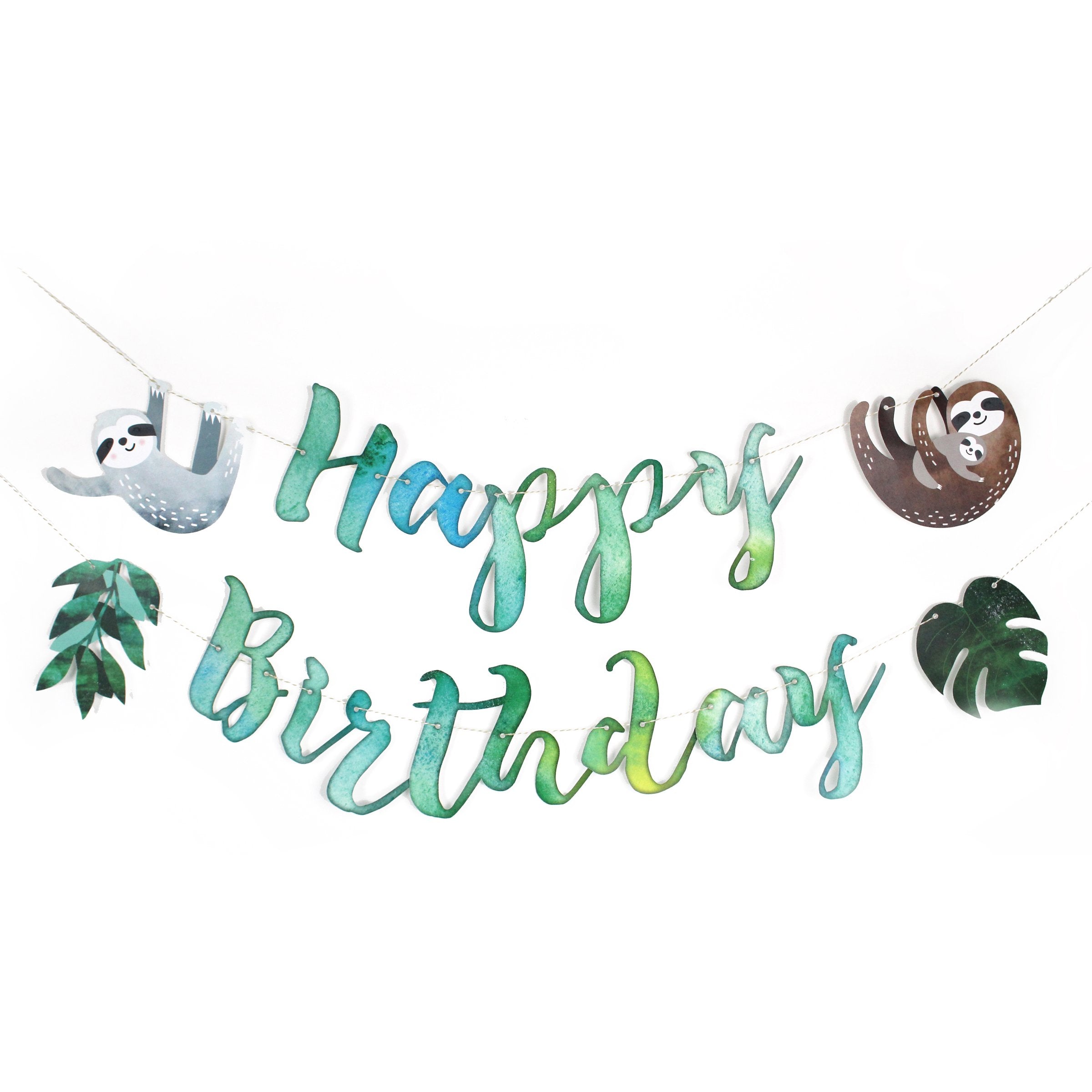 Sloth Banner - Sloth Birthday Banner