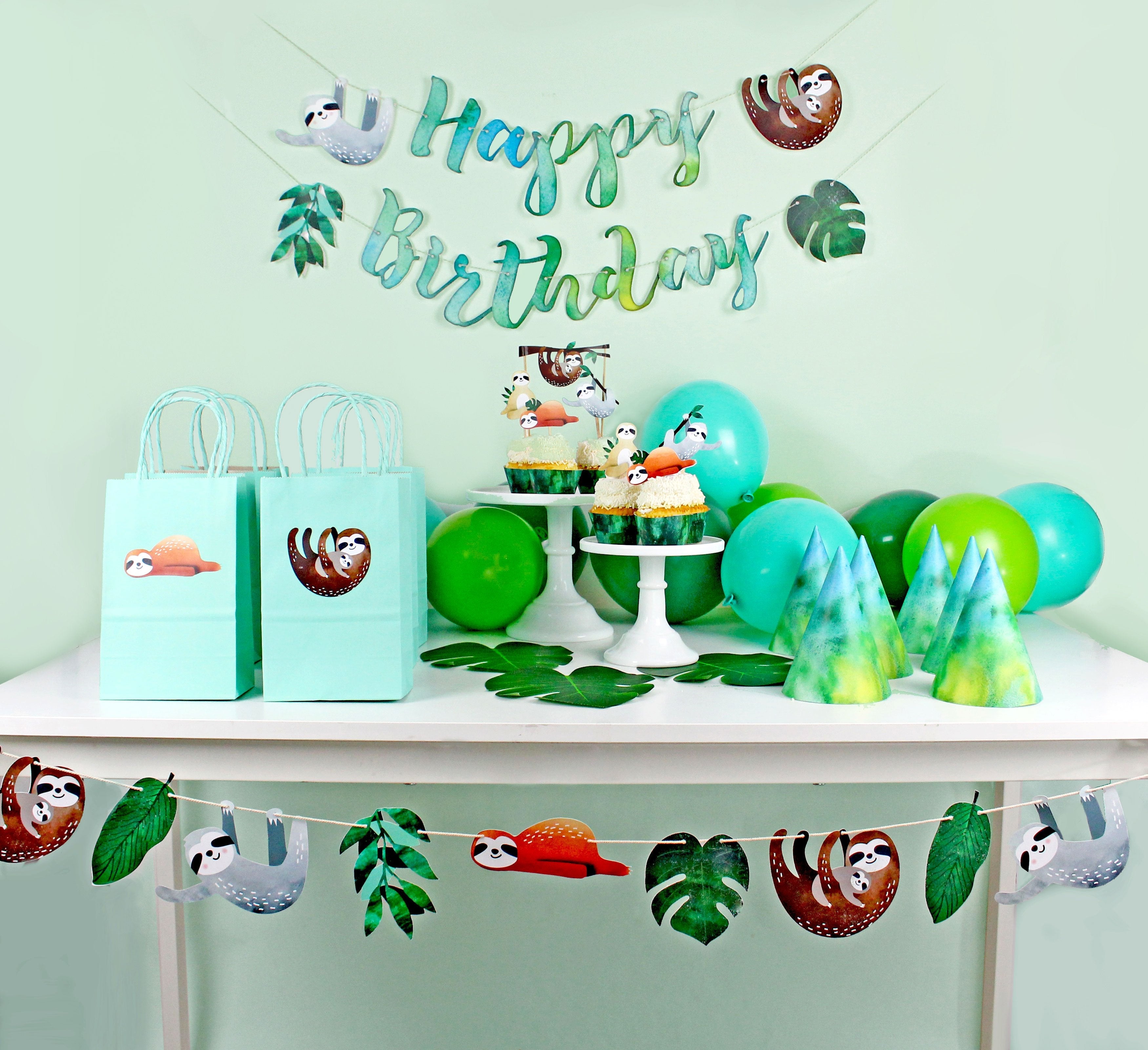 Sloth Banner - Sloth Birthday Banner