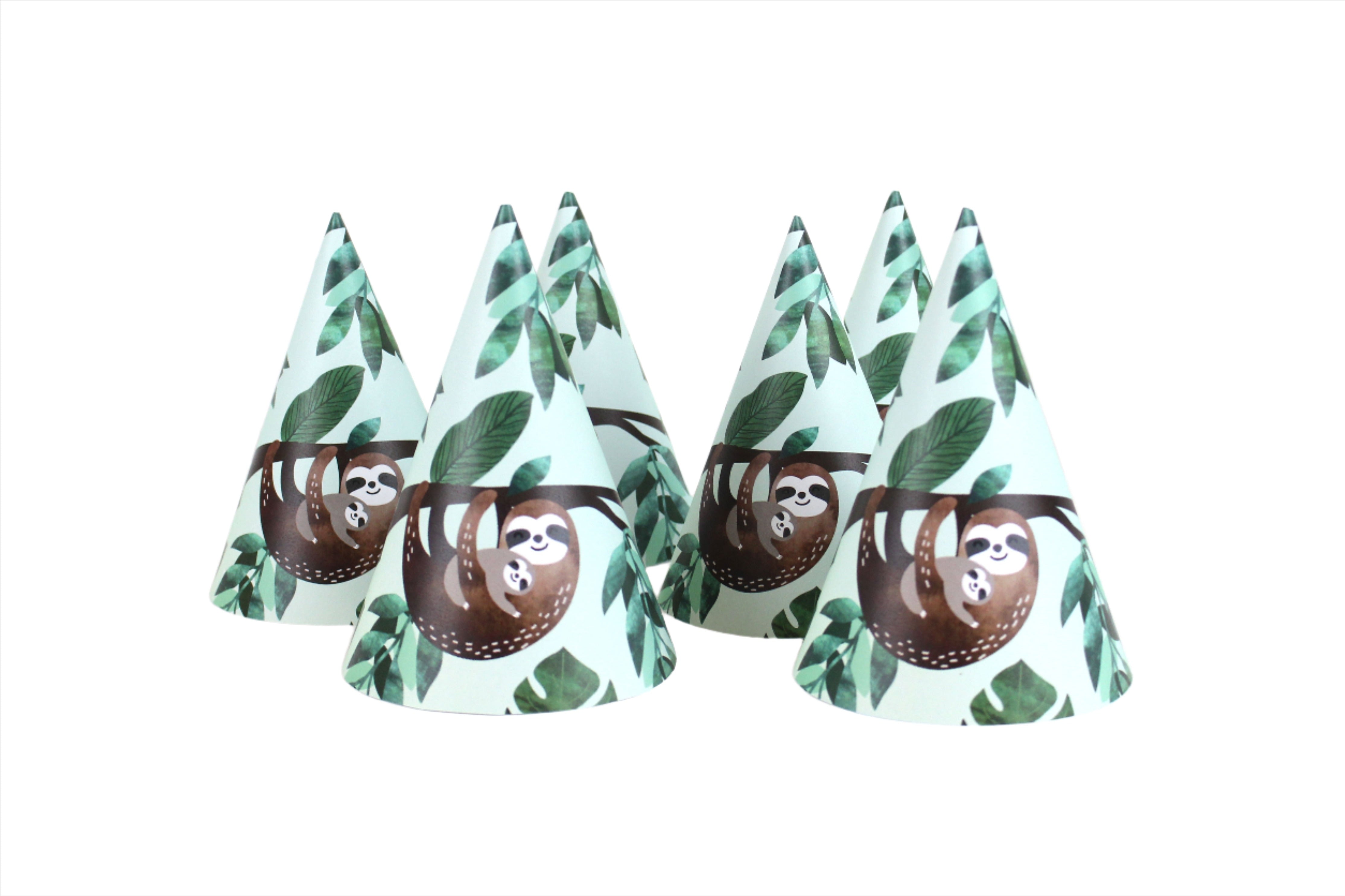 Sloth Party Hats, 12 Ct