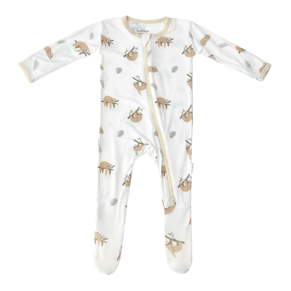 Sloth Zippered Footie