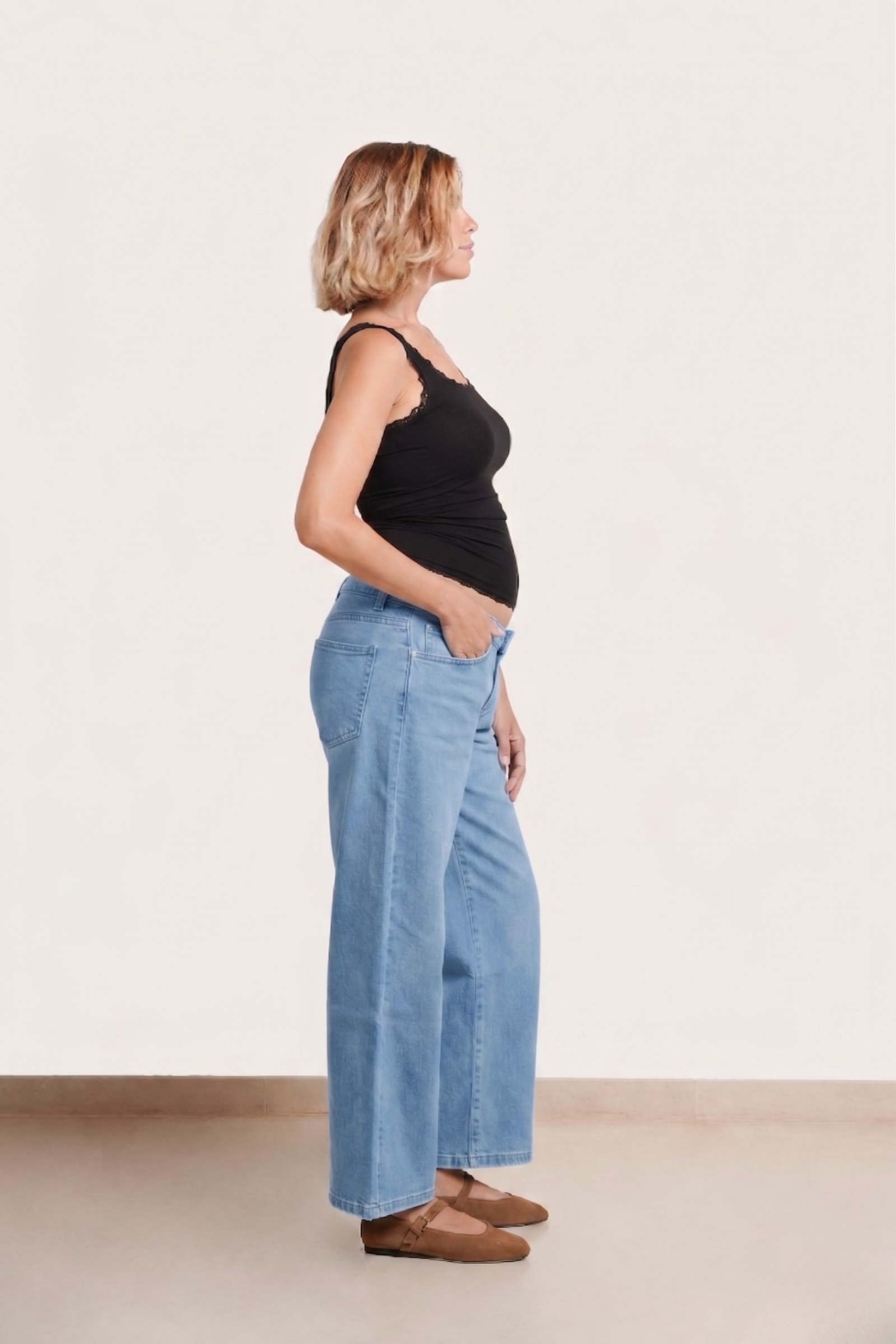 Slouch Under The Belly Denim