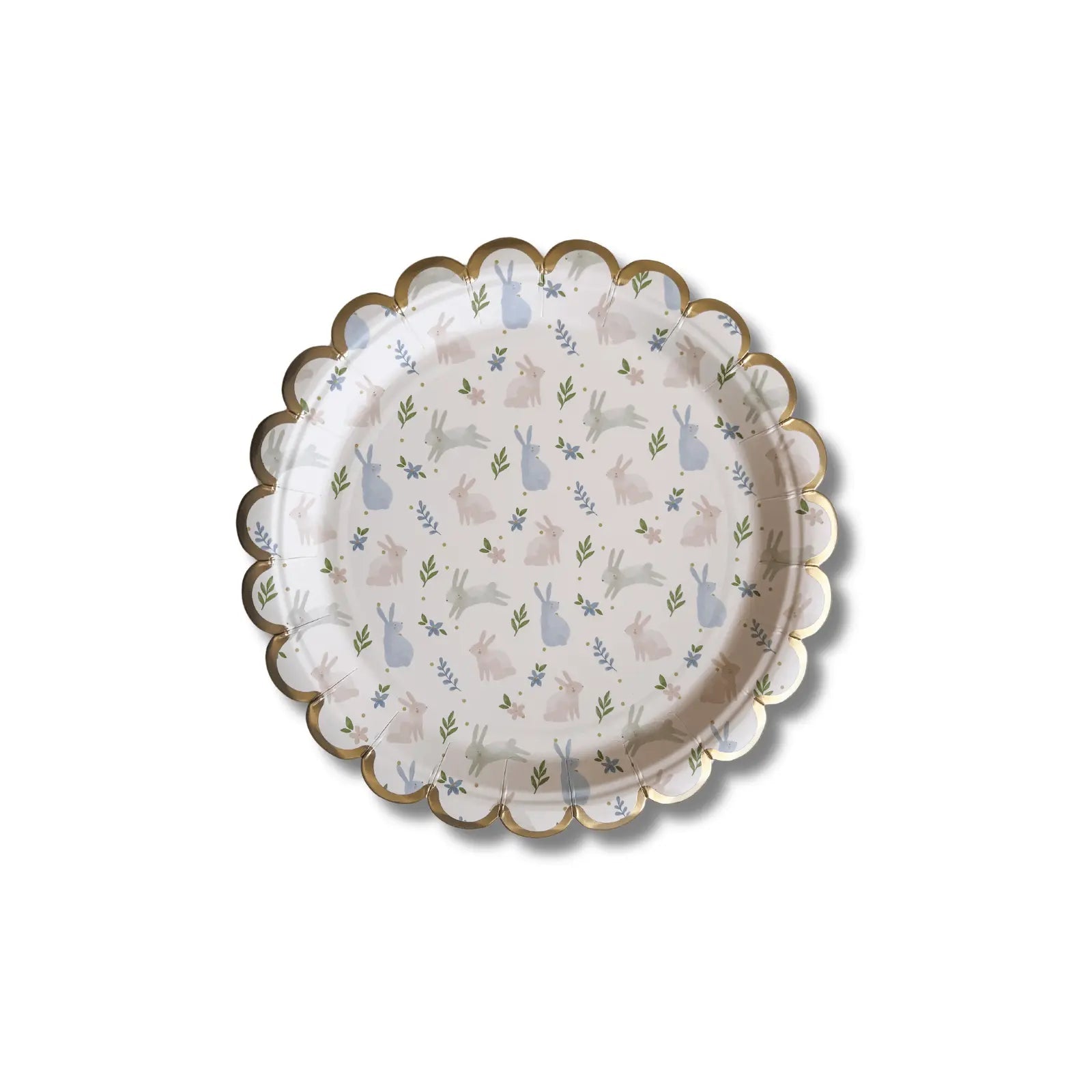 Small Scalloped Bunny Plate