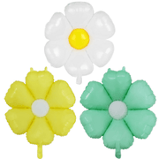 Small Daisy Foil Balloon – 20" Groovy Party Decor