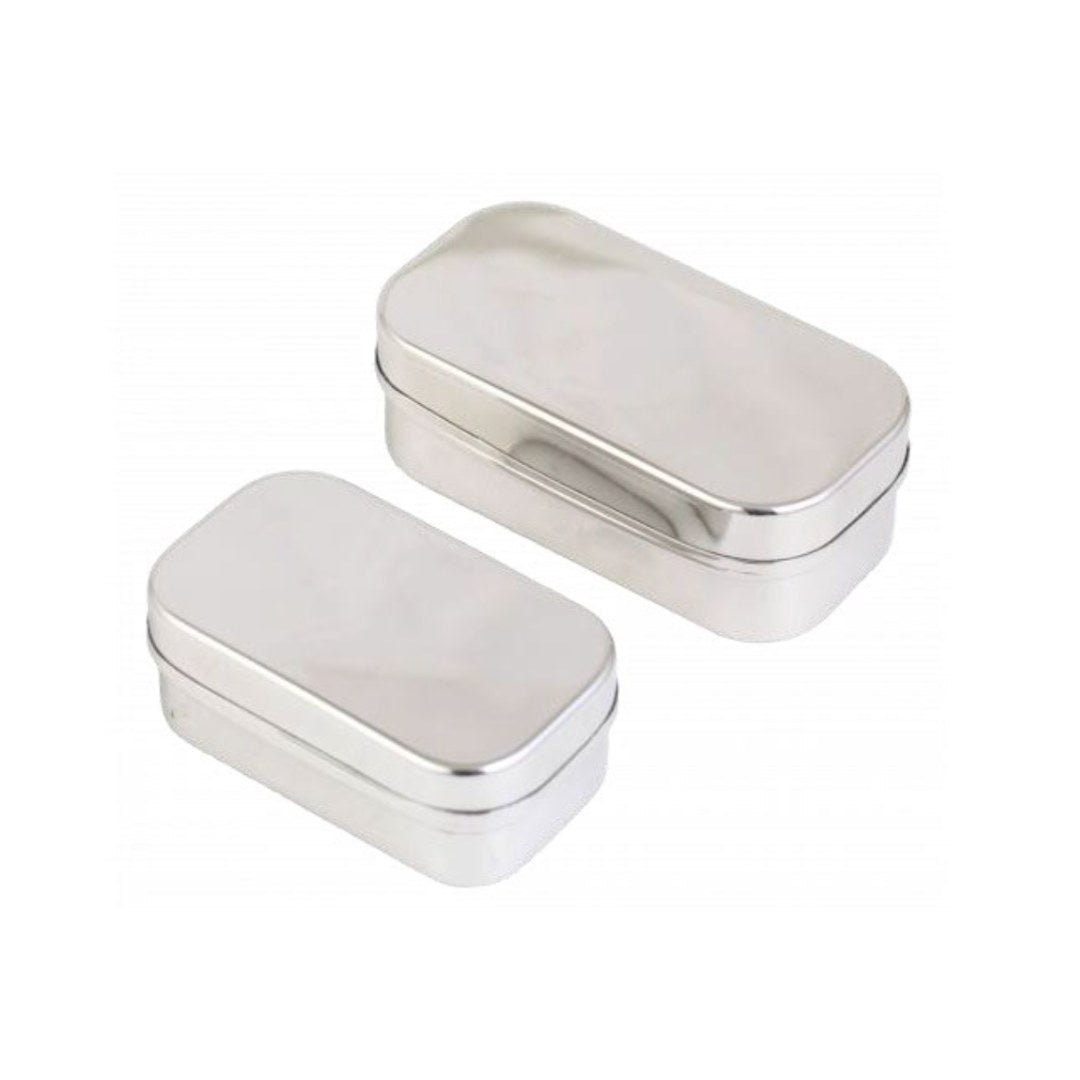 Stainless Steel Snack Container With Stainless Steel Lid (large)
