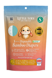 On The Go Bamboo Diapers 3-pack