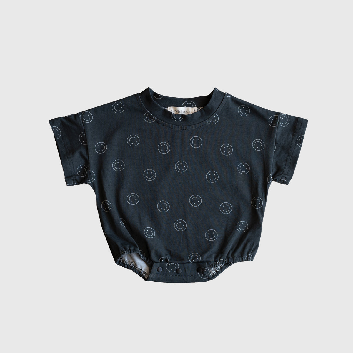 Short Sleeve Romper | Smiley