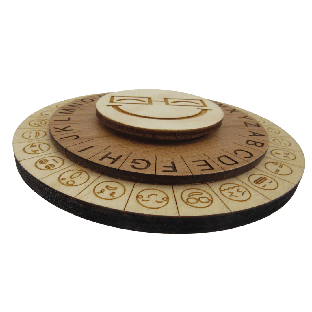 Smiley Face Cipher Wheel - Escape Room Prop And Decoder Disk