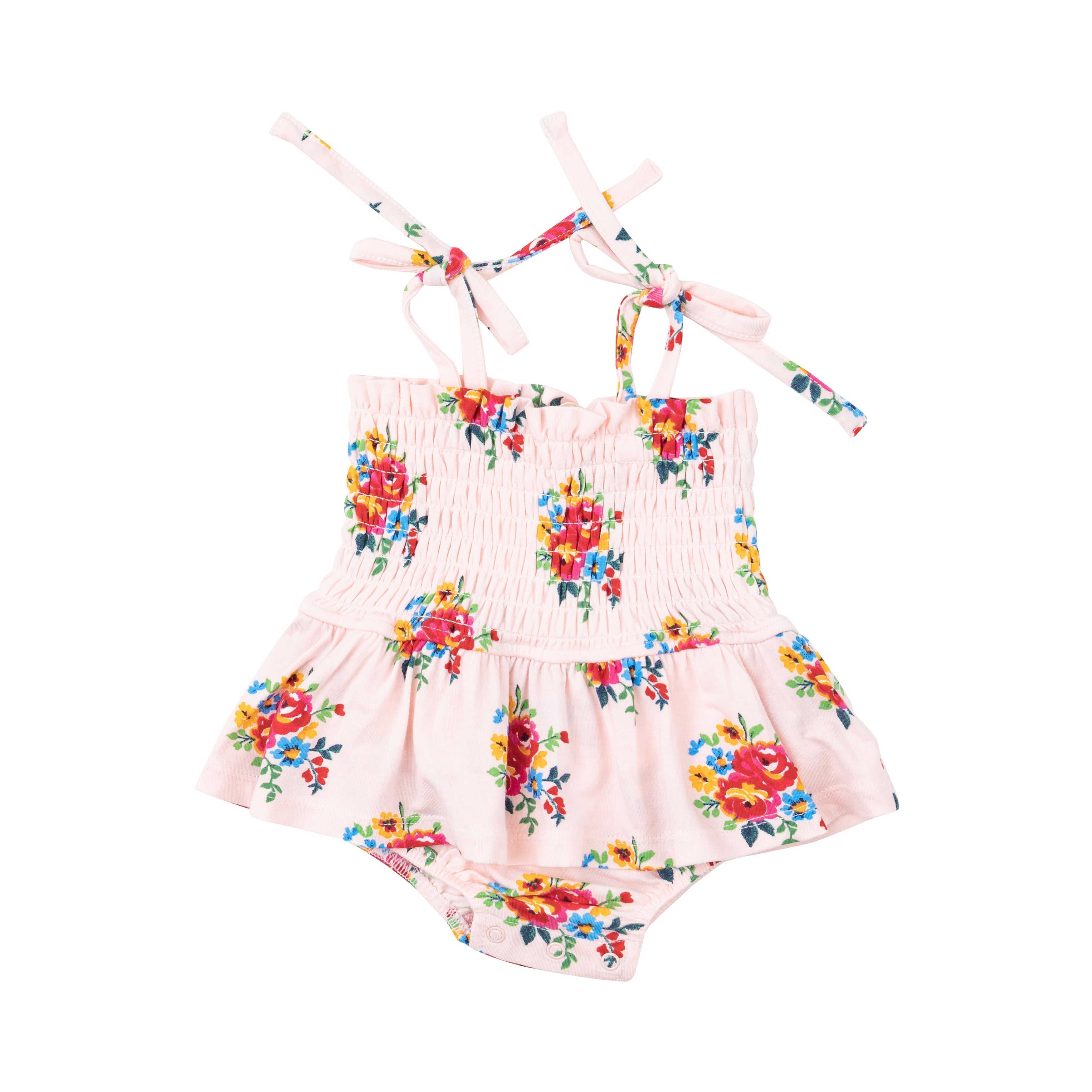 Smocked Bubble W/ Skirt - Pretty Bouquets