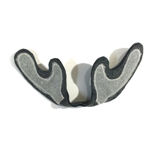 Wildthings Silver Gray Sparkly Moose Antlers Ears