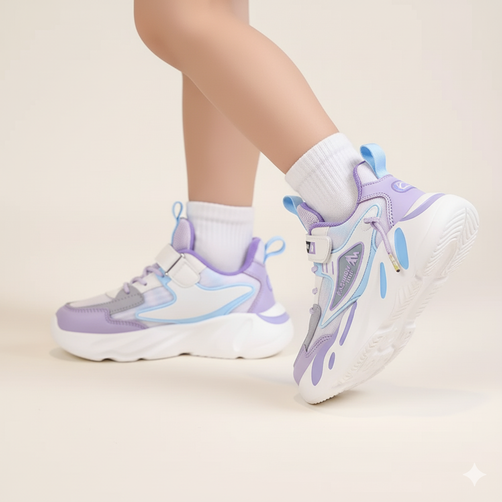 Breathable Mesh Running Sneakers Ages 4-12