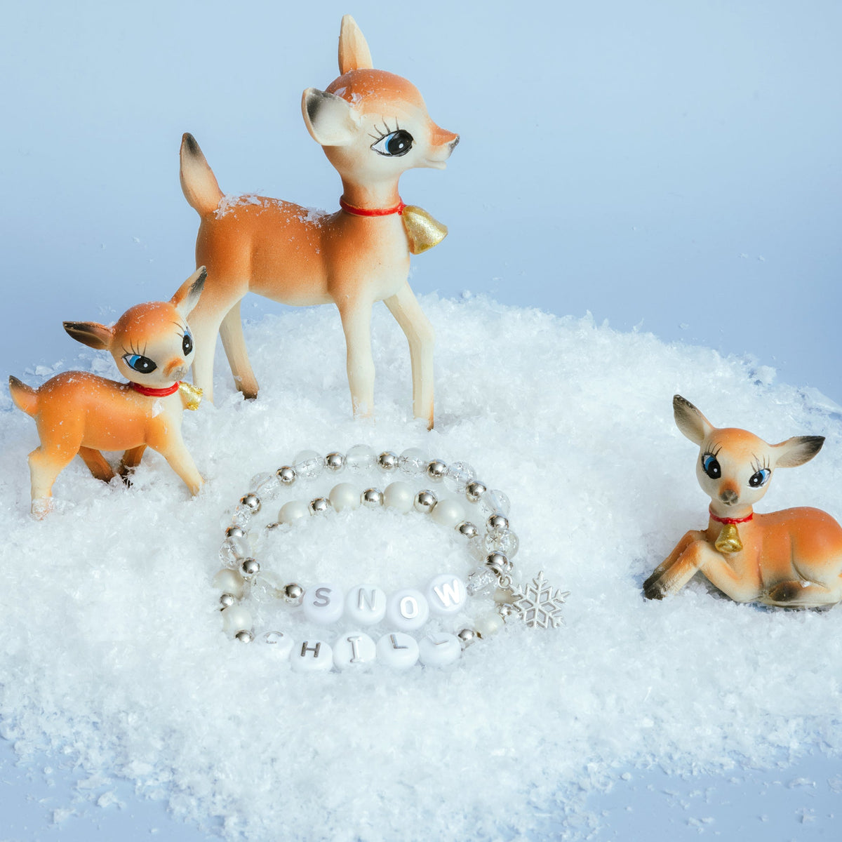 Winter White Letter Bead Diy Box Kit