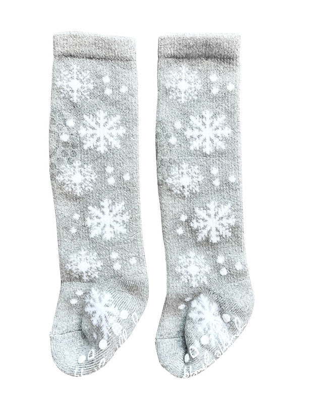 ® Luxe Protection Bamboo Knees To Toes Holiday Snowflake Socks